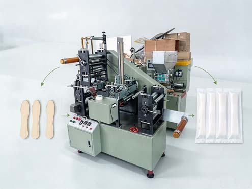75mm wooden ice cream spoon packing machine