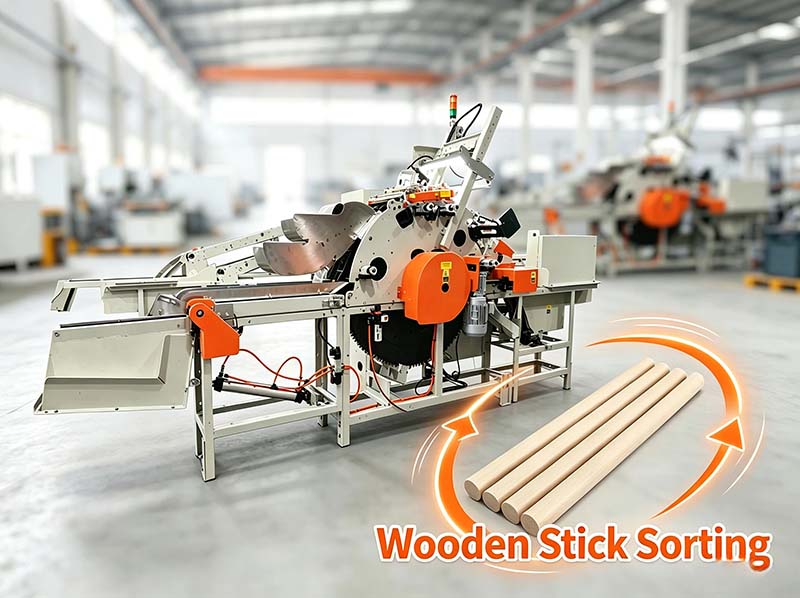 Wood Round Stick Sorting Machine