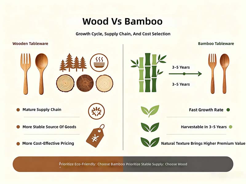 Wood VS Bamboo cutlery