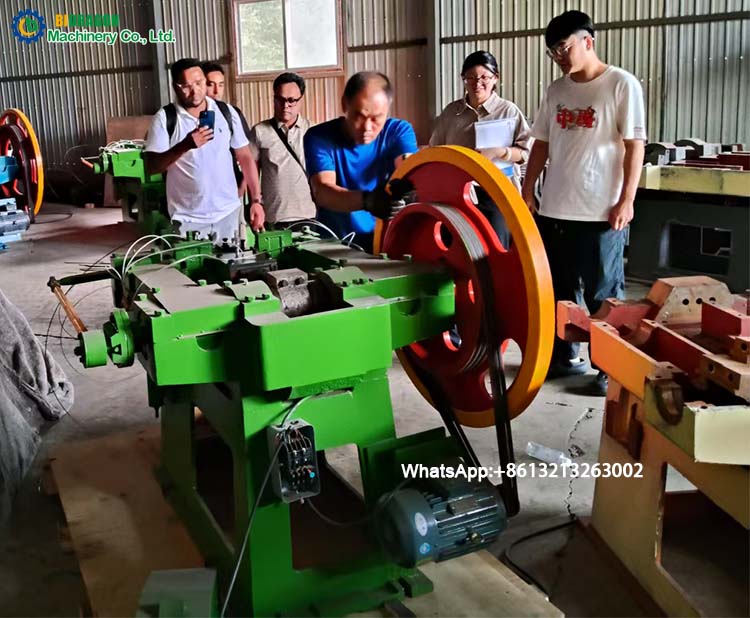 Nail making machine visiting from Bangladesh