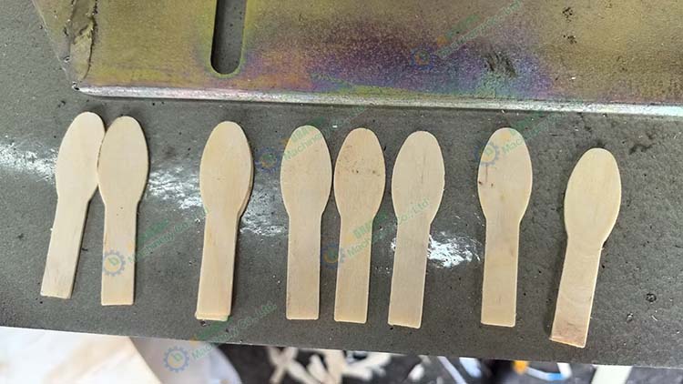 Small wooden yogurt spoon