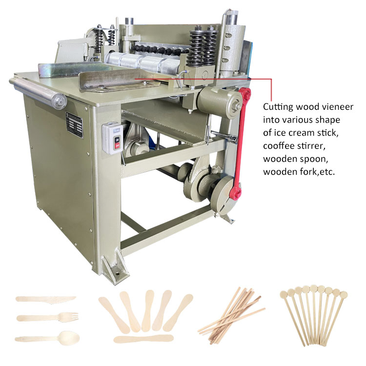 Bidragon Punch Cutting Machine Make Wood Spoon Forks Tea Spoons Making Machine Ice Cream Sticks Machine