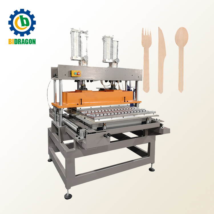 Wood Spoon Forming Machine Wood Disposable Cutlery Machine Ice Cream Sticks Machine