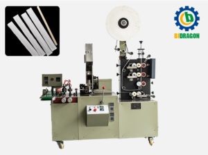 Professional wooden tongue pressing plate stick packing machine by plastic film or paper bag