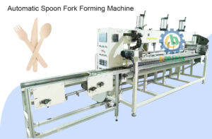 Smart Fully Automatic Wooden Spoon Forming Machine Birch Wood Fork/Knife/Cutlery Hot Press Making Machine