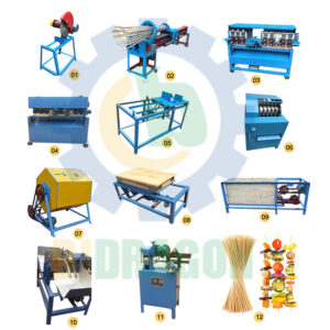 Toothpick Production Line wood toothpick making machine Complete electric Bamboo Machine BBQ Stick Making Machine