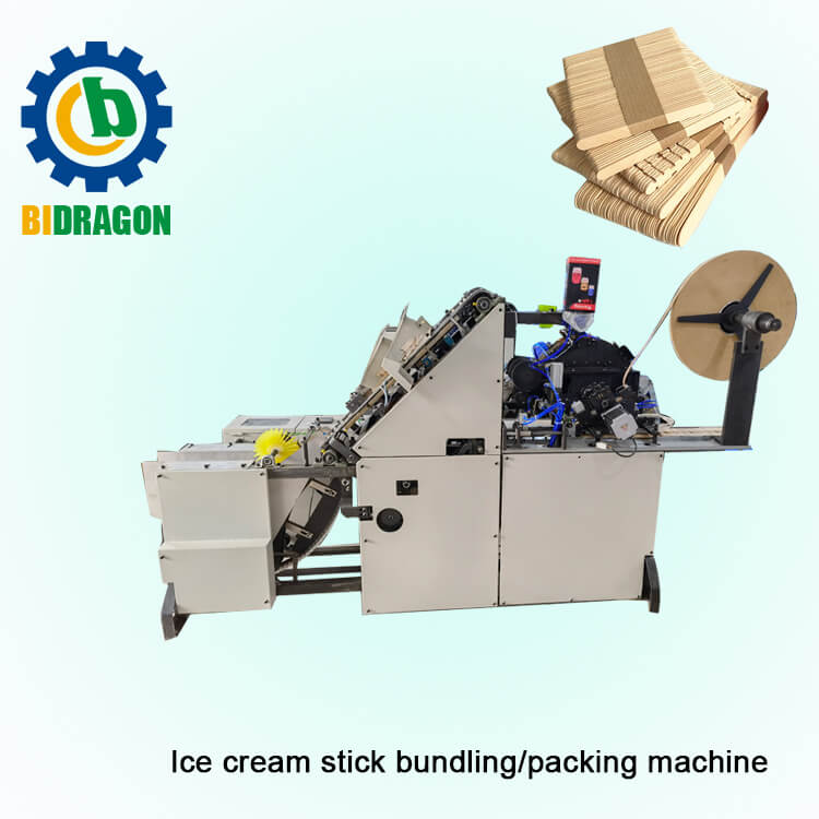 High Efficiency Wood Ice Cream Stick Bundling Machine