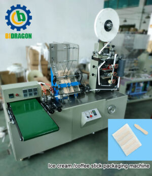 Full Automatic Packing Machine Wooden Stick Coffee Bamboo Stirrer Packaging Machine
