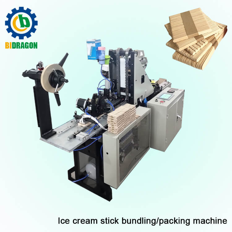 Automatic Ice Cream Stick Binding Machine Tongue Depressor Binding Machine