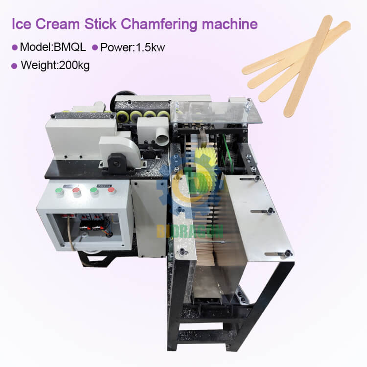 Automatic ice-cream stick chamfer machine/ tongue depressor chamfering branding machines