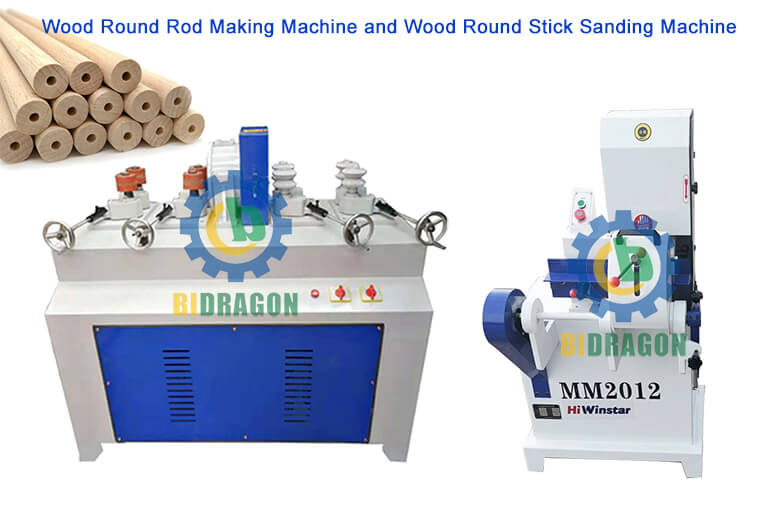 Broom Handle Machinery Sander Mop Round Sticks Polishing Solid Wood Sanding Machine