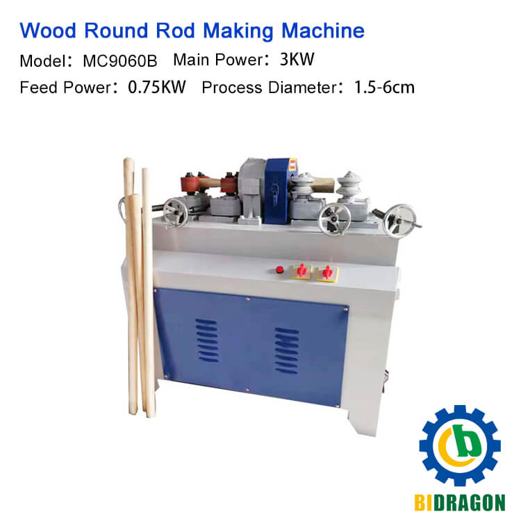 Wooden rods rounding machine dowel making machine